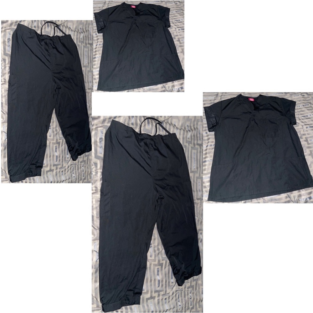 Bundle of M&M Scrub Top & Bottom NWT Women’s Black